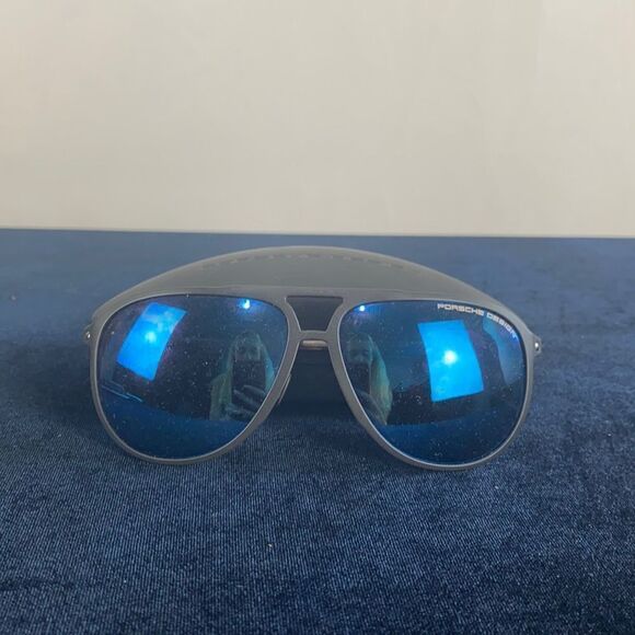 Porsche Blue Aviator Sunglasses